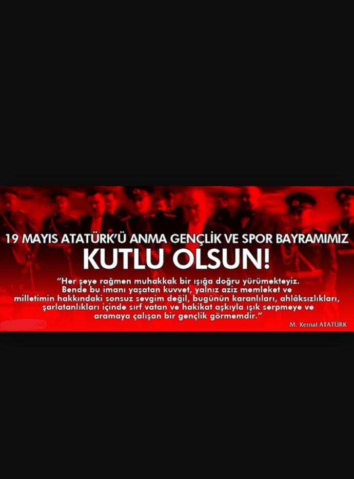 19 Mayis Gençlik ve Spor bayrami.