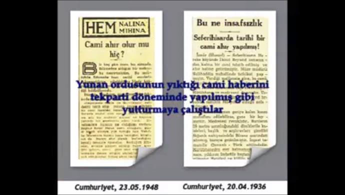 "Tek Partili Dönemde Cami Düşmanlığı Yapıldı" Yalanı