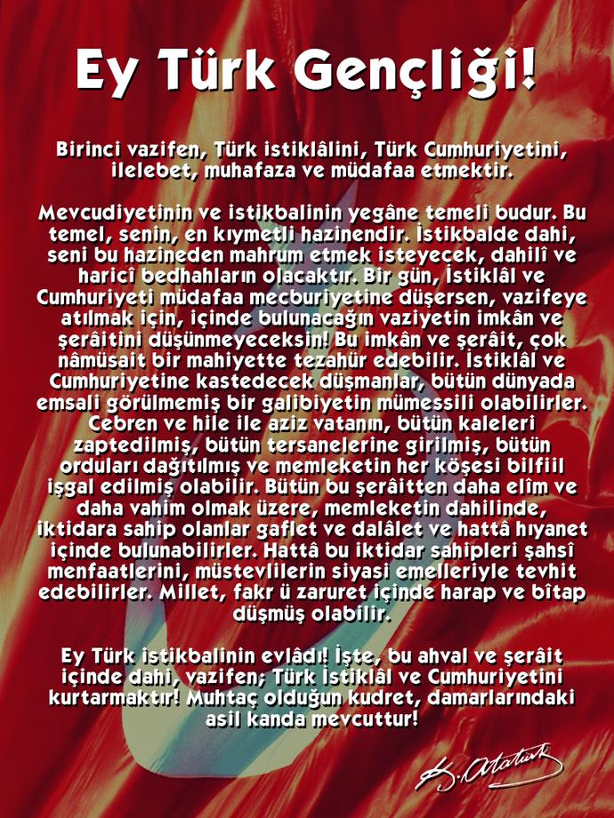 Bugün 19 Mayıs Atatürk'ün Samsun'a Çıktığı Gün 