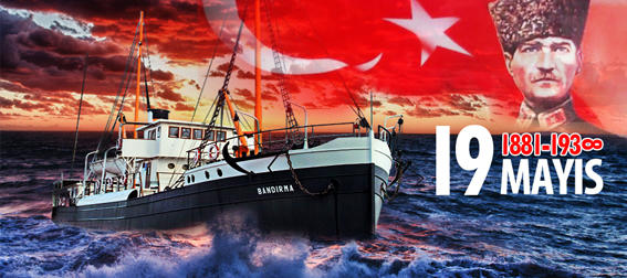 Bugün bayram.. Bugün sarı saçlı mavi gözlü kahramanın Samsun'a çıktığı gün.. !