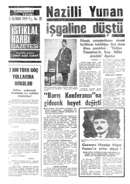 1919-1931 Gazete Manşetleri Arşivi [Nostalji Sevenlere]