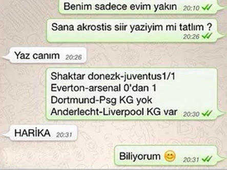 En Komik Mesaj Diyalogları