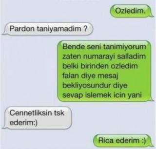 En Komik Mesaj Diyalogları