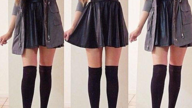 Yeni bir trend:Yüksek Diz Çorapları (High knee socks)