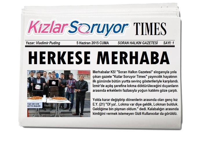 Kızlar Soruyor Times Gazetesi - Sayı: 1