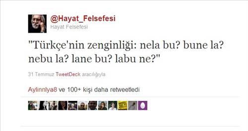 Twitter'dan Tweetler.