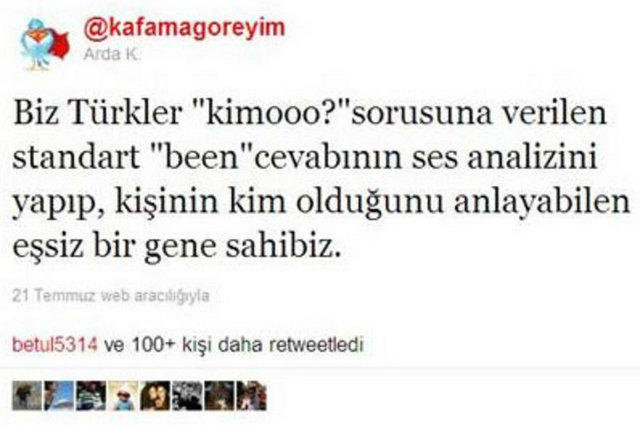 Twitter'dan Tweetler.
