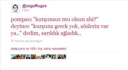 Twitter'dan Tweetler.