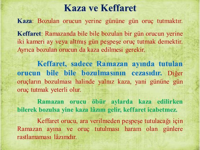 Ramazan Ayında Oruç Tutmayacaklara Tavsiyeler