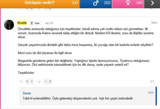 KizlarSoruyor'da Caner Cindoruk Röportajından En İlginç Paylaşımlar