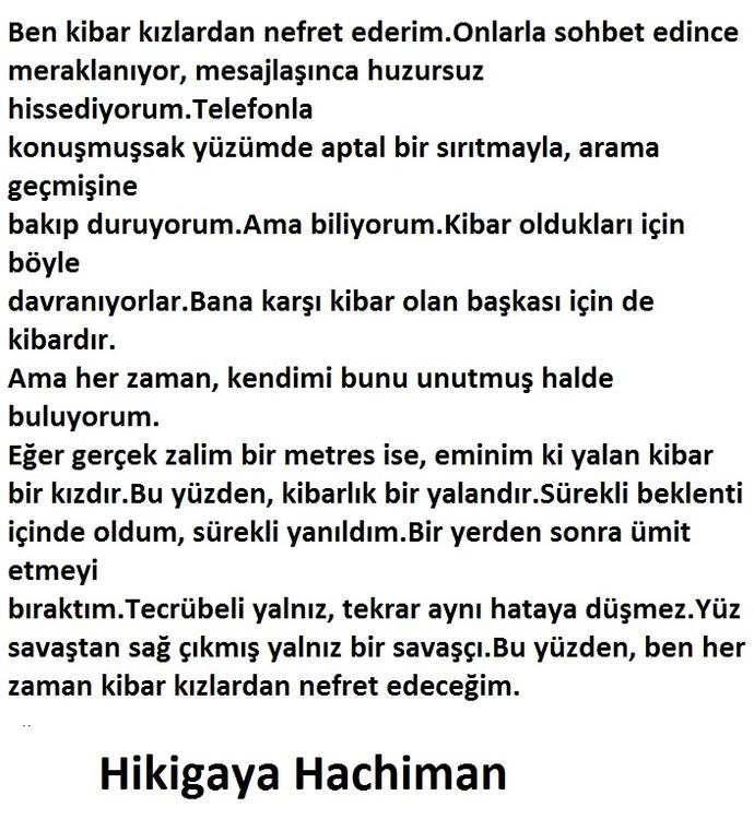 Ünlü Filozof Hikigaya Hachiman'ın Özlü Sözleri.