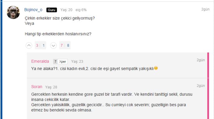 Gaye Turgut KizlarSoruyor'da Erkeklerden Gelen Sorular