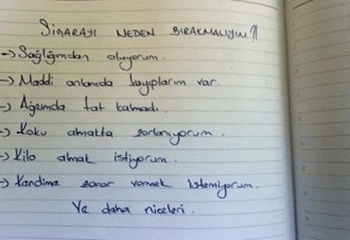 Sigarayı birlikte bırakıyoruz. (1. gün)