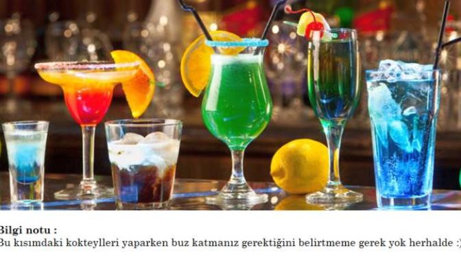 Evde Yapılabilecek Pratik Kokteyl Tarifleri
