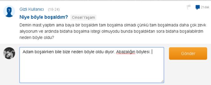 Sitenin Artık Yeter Dedirten Soruları