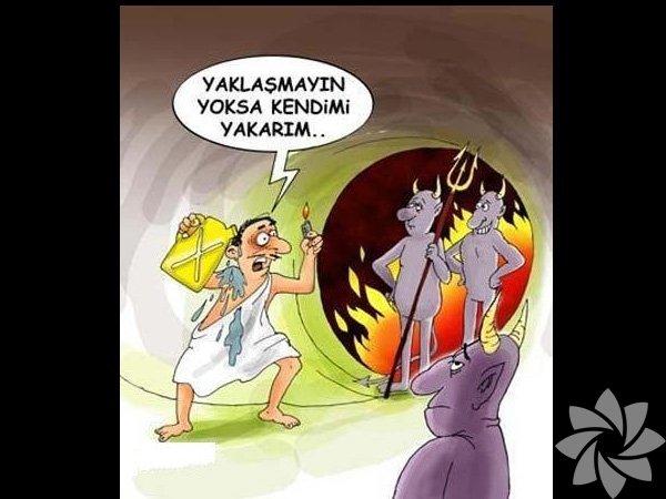 En komik "Cehennem" Temalı Karikatürler