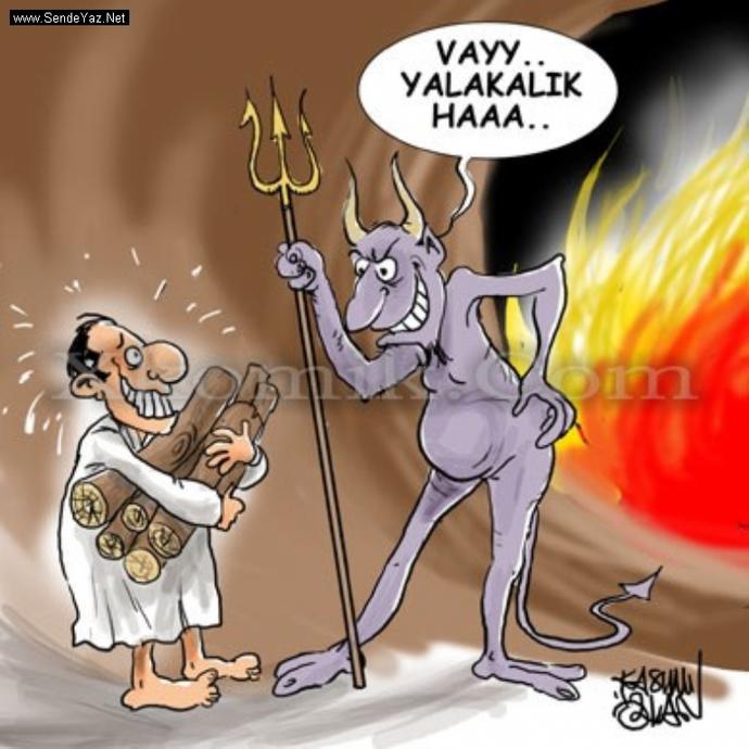 En komik "Cehennem" Temalı Karikatürler