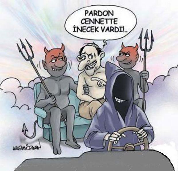 En komik "Cehennem" Temalı Karikatürler