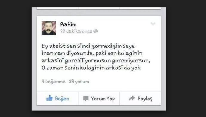 Sanal Ortamda Güldüren Ateist-Müslüman Polemikleri