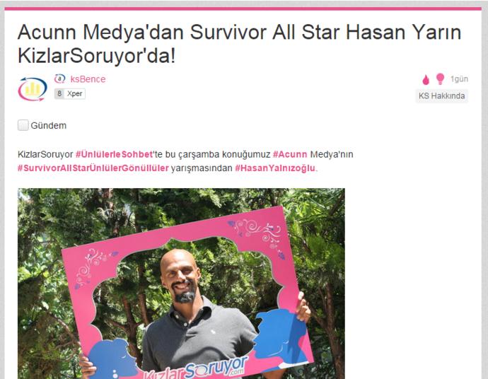 KizlarSoruyor'un Sosyal Medyada En Çok Paylaşılmış Bence'leri