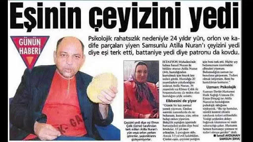 Türkiye'den Tuhaf, Komik 3. Sayfa Haberleri