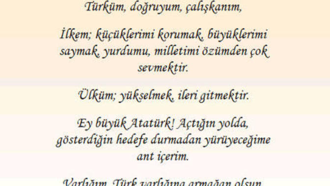 Bize Öğretilen Atatürk Sevgisi