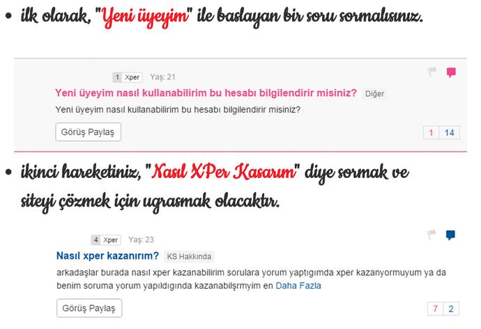 Kızlar Soruyor'a Üye Olunduğunda Yapılması Gerekenler