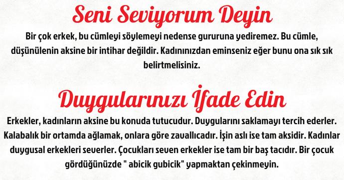 Gerçek Bir Erkeğin Bilmesi ve Yapması Gerekenler