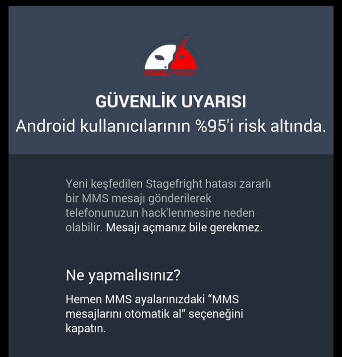 Android Kullanıcılarının %95'i Tehdit Altında: StageFright