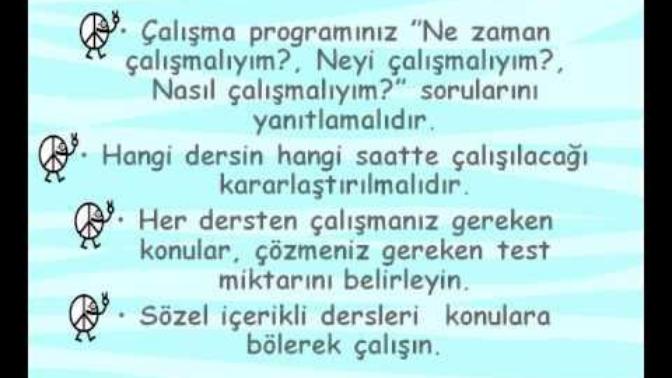 Etkin Çalışma İçin İpuçları