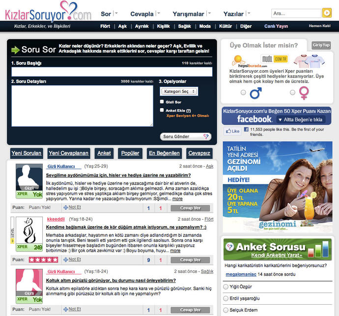 KizlarSoruyor.com Yeni ve Eski Görünüm Benzerlikler, Farklılıklar