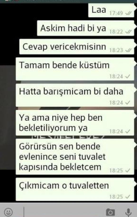 WhatsApp'tan İlişki Muhabbetleri