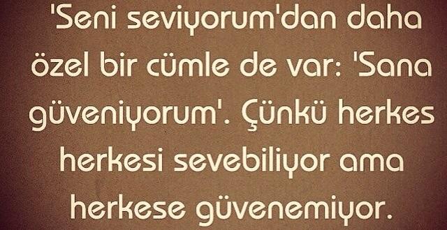 "Seni Seviyorum"u Ezen Cümleler