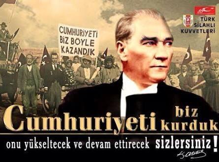 AZIZ IRKIMIZIN VE T. C HIMAYESI ALTINDA YASAYAN HERKESIN CUMHURİYET BAYRAMINI KUTLUYORUM! 🇹🇷