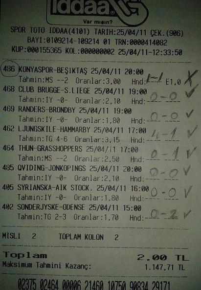 Felaket Yaratmış 5 İddaa Takımı