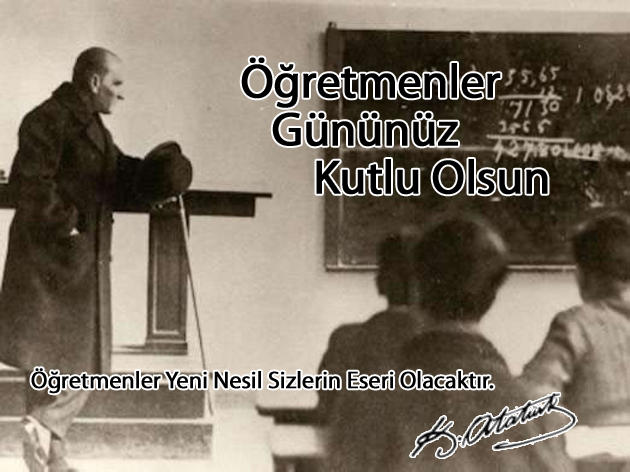 Öğretmenler gününüz kutlu olsun .....
