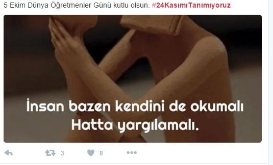 Öğretmenler Günü Etiketi #24KasımıTanımıyoruz Hakkında