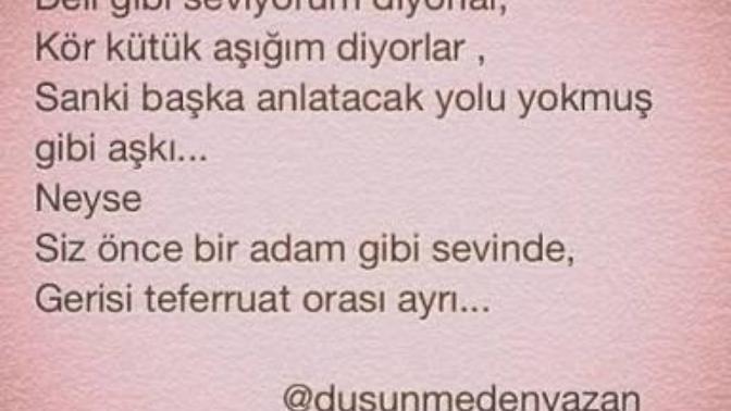 Bizi Olduğumuz Gibi Kabul Edin !