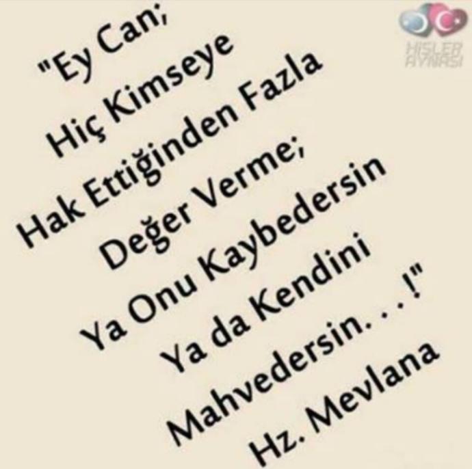 Tek kendini önemse Çünkü en değerli Sensin
