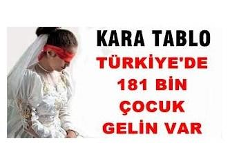 Okula değil Gerdeğe Sokmak! 181 Bin 36 Çocuk Gelinimiz Var!