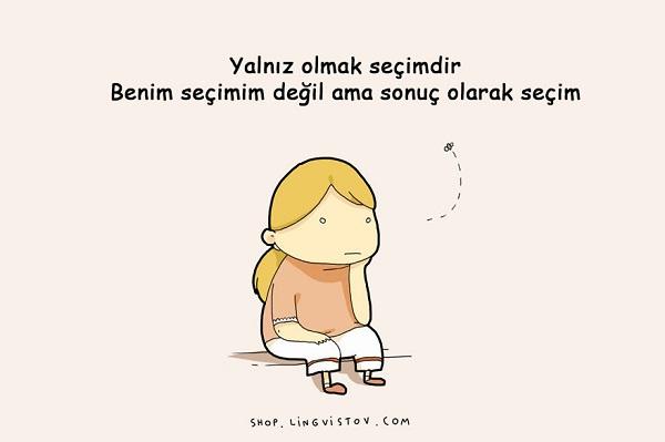 Yalnız Olan Kadınların Düşüncelerini Anlatan Eğlenceli ve Düşündürücü İllüstrasyonlar!