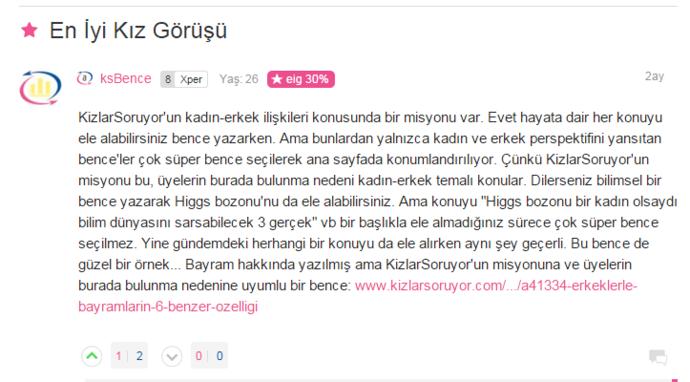KızlarSoruyor Vitrini