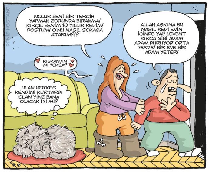 Erkeklerin Kıskançlık Durumunu Anlatan 5 Karikatür