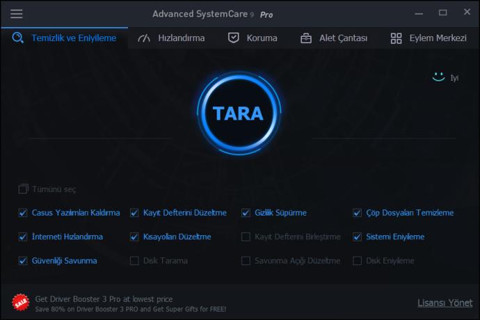 Advanced SystemCare Pro 9 1 Yıllık Yasal Lisans :) Bence Kaçırmamalısın