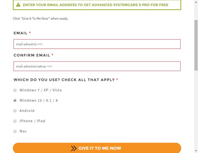 Advanced SystemCare Pro 9 1 Yıllık Yasal Lisans :) Bence Kaçırmamalısın