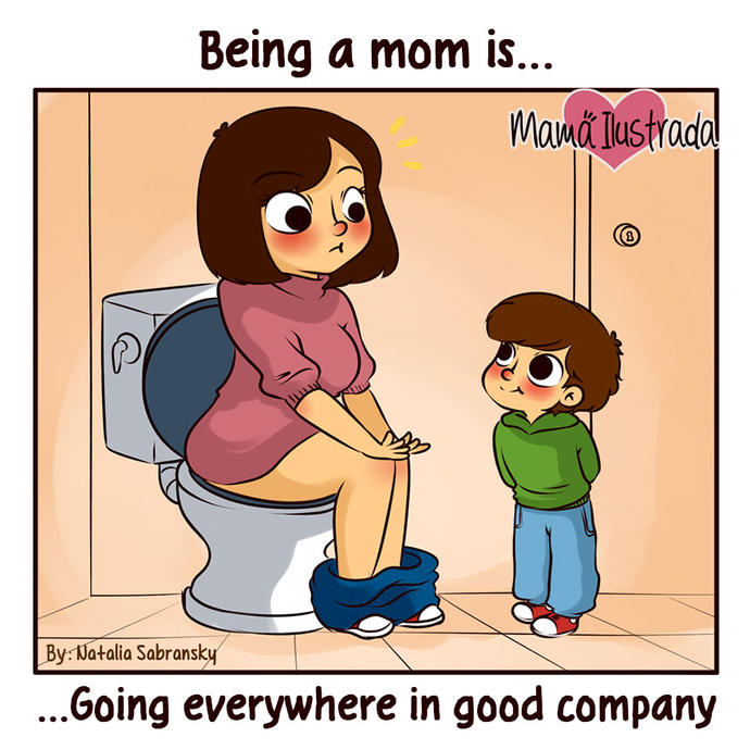 Bir Anne, Annelerin Her Gün Yaşadığı Problemleri Anlatan Harika İllüstrasyonlar Çizmiş <3