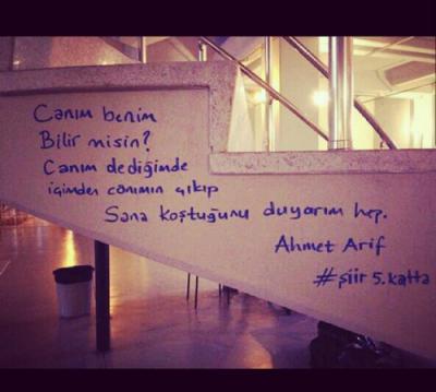 Bir Duvara Şiir Olamadık Seninle Be Sevgili