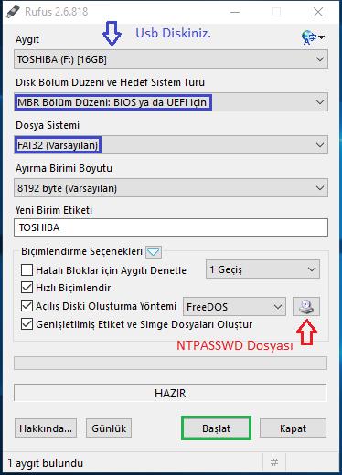 Windows Şifrenizimi Unuttunuz? Dert etmeyin :) Bence bu yöntemle Sıfırlayabilirsiniz..