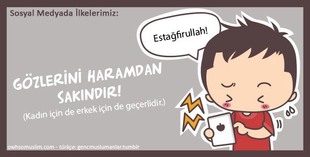 Sosyal Medyada İlkelerimiz (Sevimli Karikatürlerle Anlatımlar)
