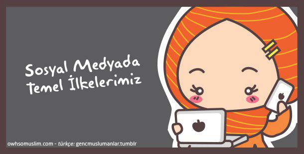 Sosyal Medyada İlkelerimiz (sevimli karikaturlerle anlatımlar)